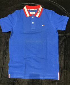 Tommy Hilfiger Blue Denim Polo Half Sleeve Tshirt