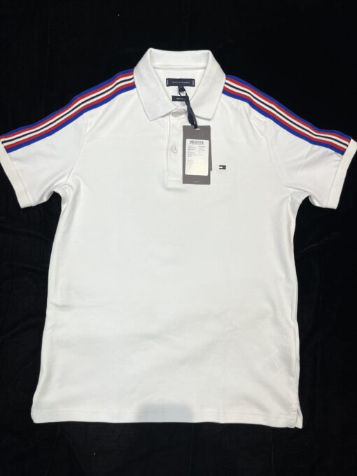 Tommy Hilfiger White Polo Half Sleeve Tshirt