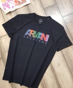 Armani Exchange Black Round Neck Tshirt