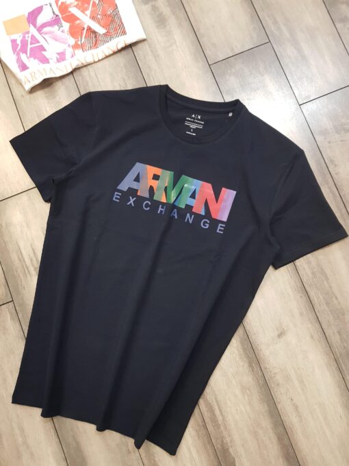Armani Exchange Black Round Neck Tshirt